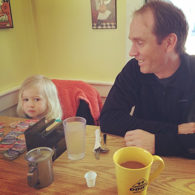 Nick and Madison. Cross Roads Diner. Bethel, Maine